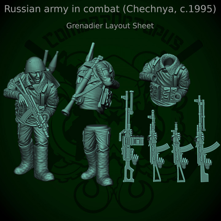 Patreon pack 29 - January 2024 - Russian Army in combat Chechnya 1995 image