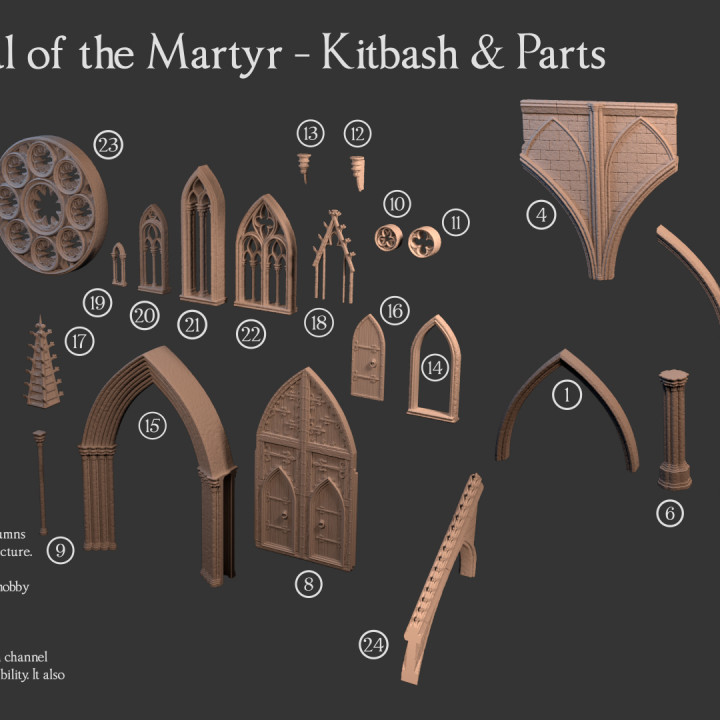 Cathedral of the Martyr Structure - modular OpenLOCK terrain image