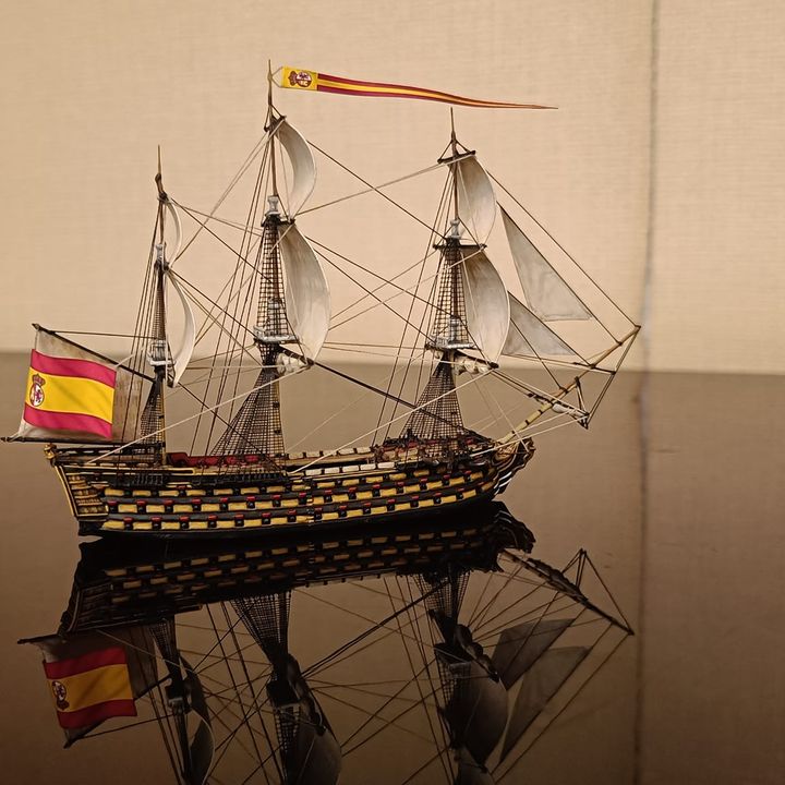ES Spanish 1st rate Santa Ana (112 guns), 1783-1816 & Blender Exporter, AOA-ES-9
