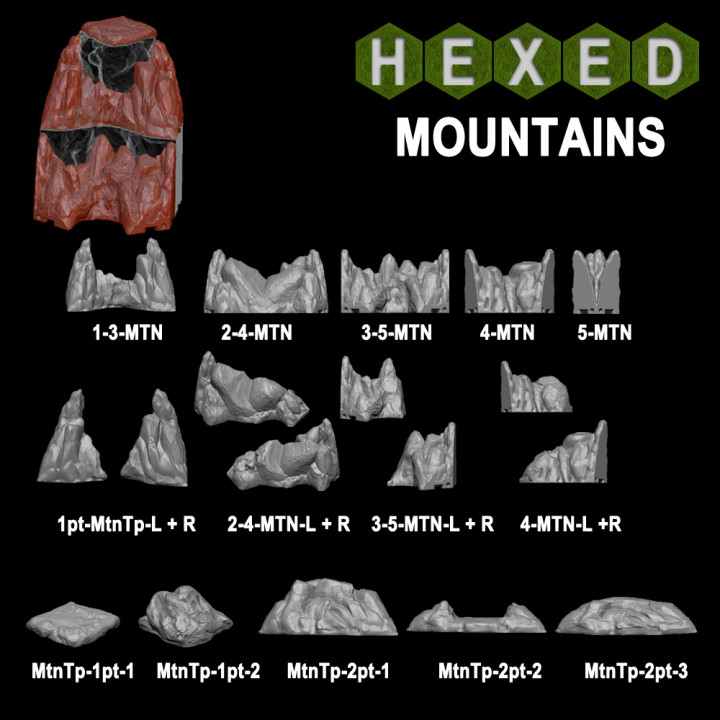 Hexed Terrain Mountains image
