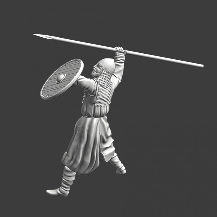 Viking warrior - throwing spear image