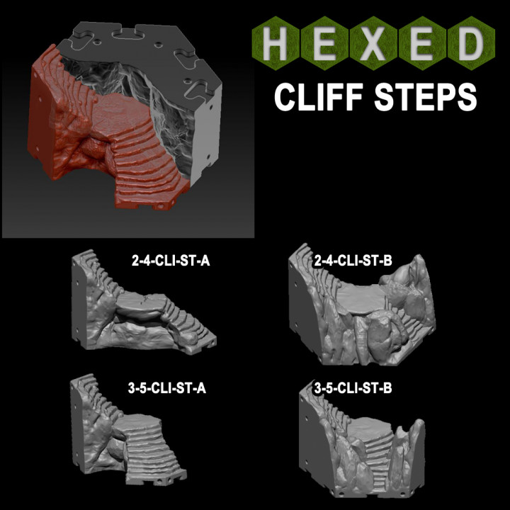 Hexed Terrain Cliff Steps image