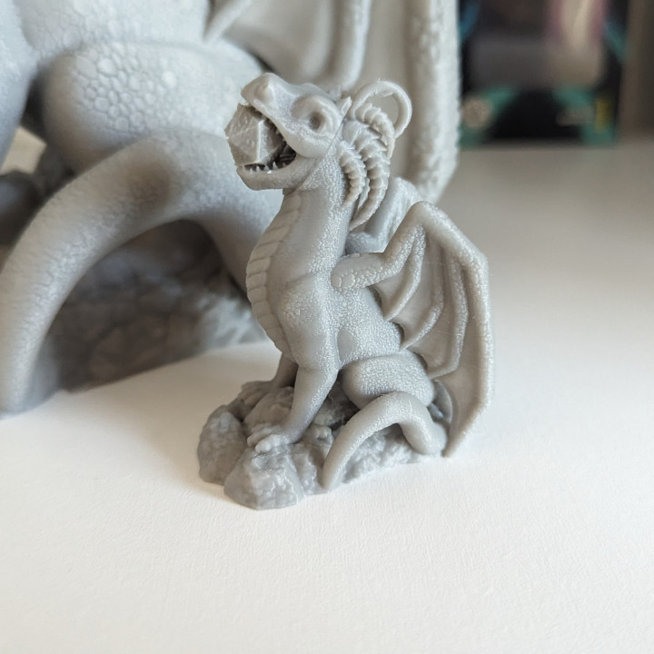 Om Nom Dragon Ornament - SUPPORT FREE! image