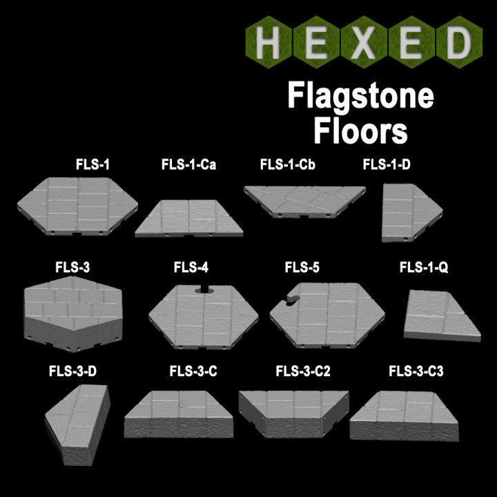 Hexed Terrain Flagstone Floors image