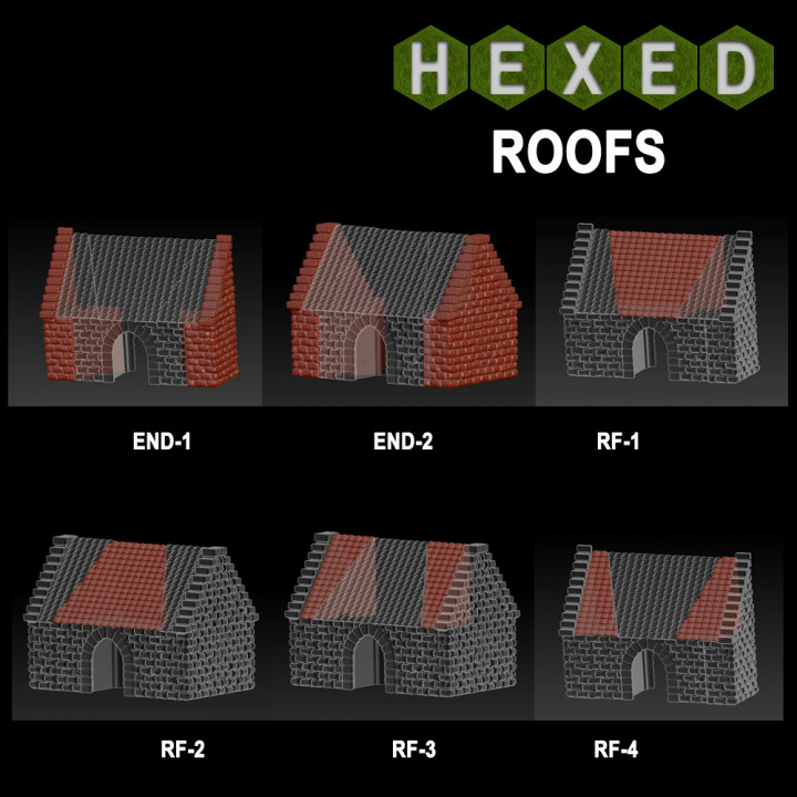 Hexed Terrain Roof Sections