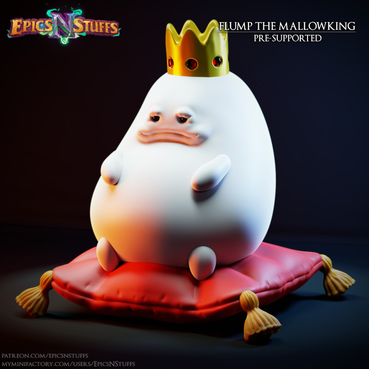 Flump the Mallowking Miniature, Pre-Supported image