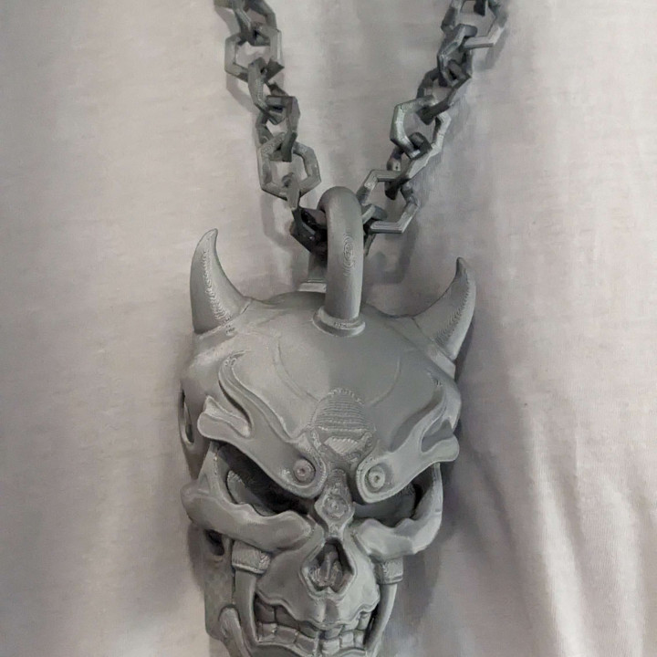 Cyberpunk Prop - Cyber Oni Pendant