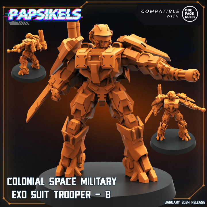COLONIAL SPACE MILITARY EXO SUIT TROOPER B image