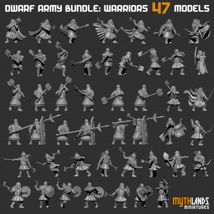 DWARF ARMY BUNDLE: 47 WARRIORS image