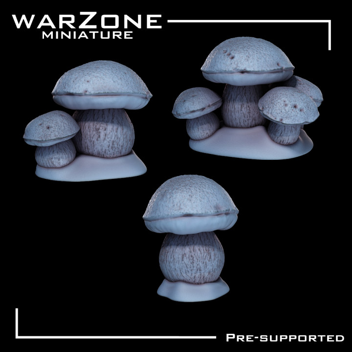 Mushrooms Basing Bits (20) - Wargame base add on image
