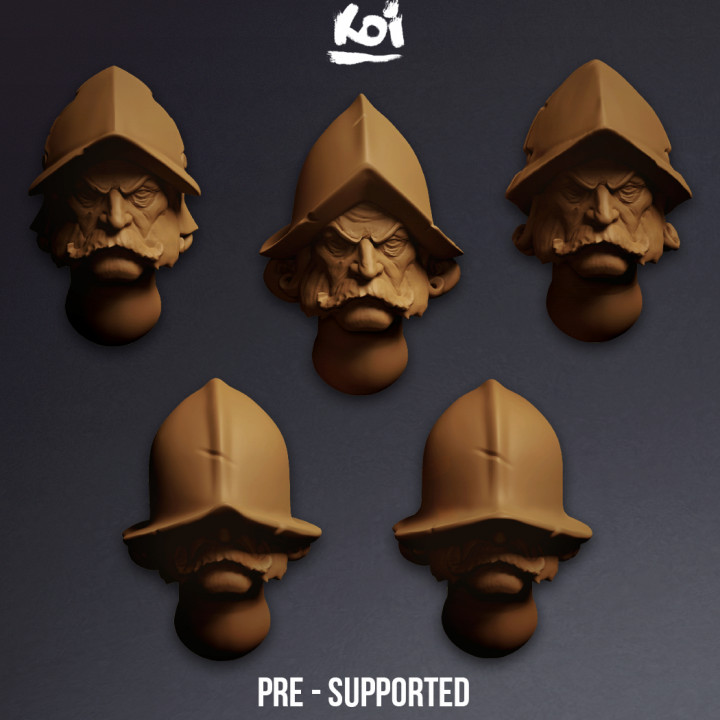 Guildmarch Militia - Infantry Heads set
