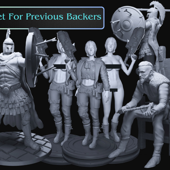 Previous Backers: New Models! [MERCHANT]'s Cover