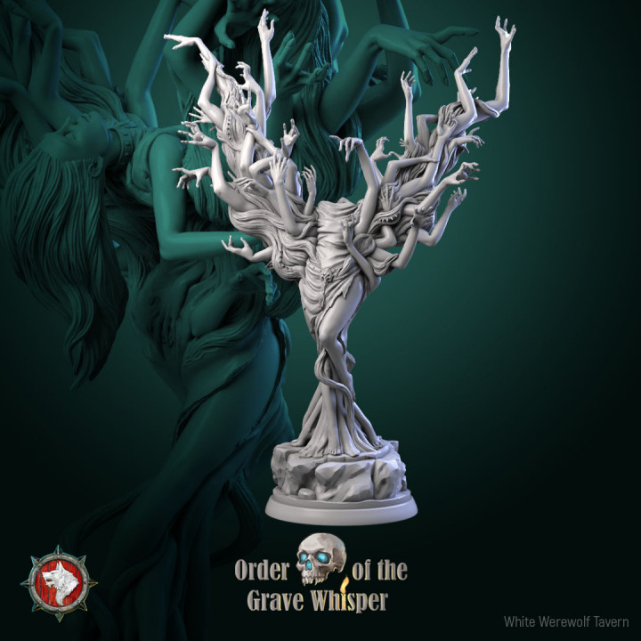 Order of the Grave Whisper January release 29 STL's miniatures pre-supported + dnd 5e stats block image