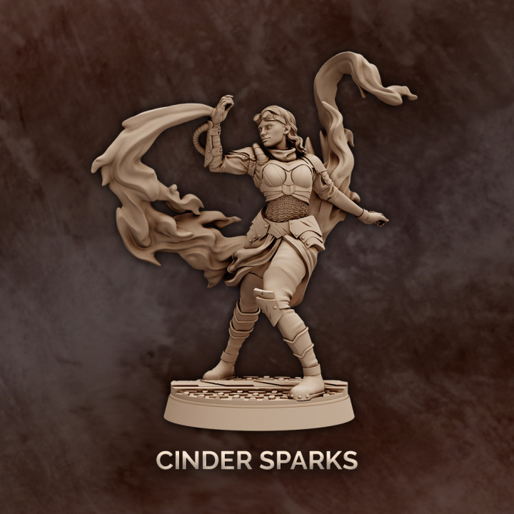 Cinder Sparks - Human Artificer/Wizard image