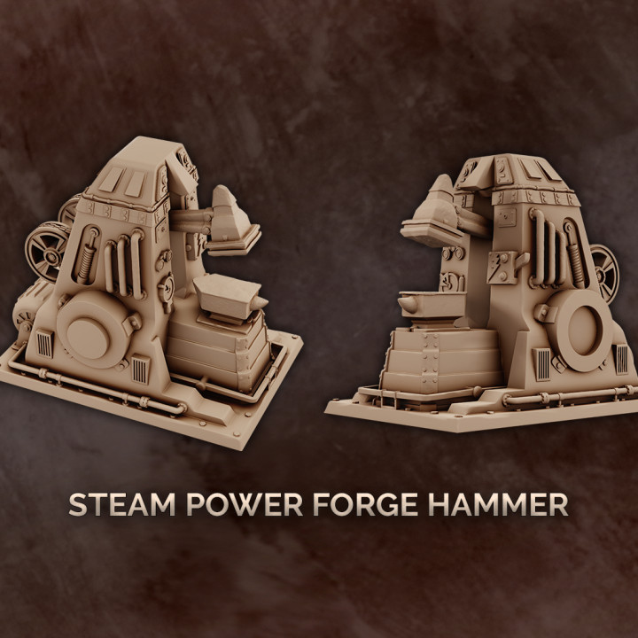 Steam Power Forge Hammer - Factory Terrain