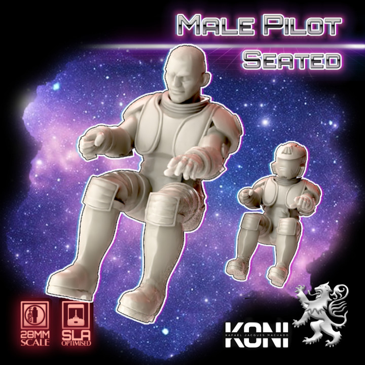 28mm Male Pilot Seated