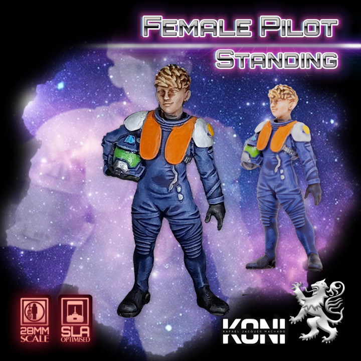 28mm Female Pilot Standing