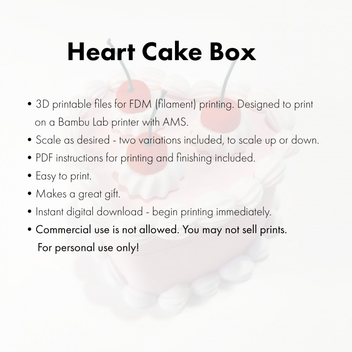 Heart-Shaped Fake Cake Gift Box or Jewelry Box image