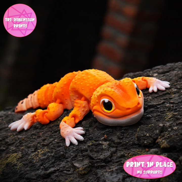 PRINT IN PLACE CUTE FLEXI LEOPARD GECKO