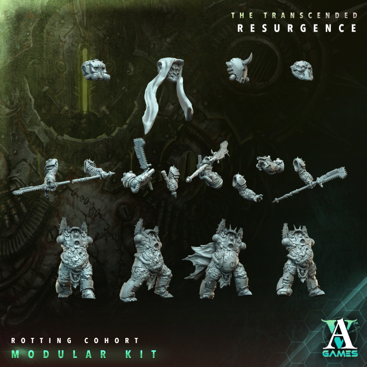 3D Printable Rotting Cohort by Archvillain Games