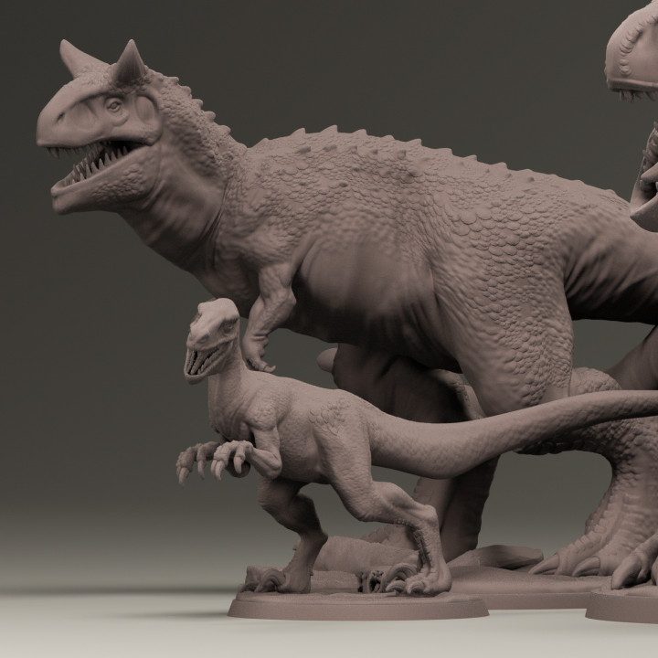 Carnotaurs Dinosaur x2