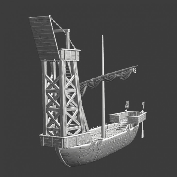 Medieval warship - Siege tower version image