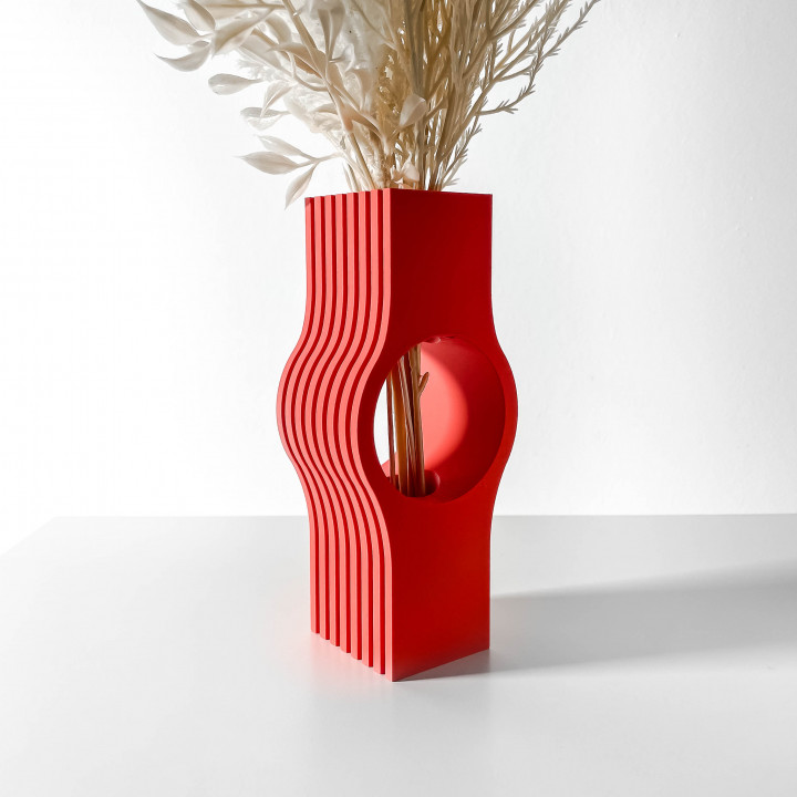 The Nallo Vase, Modern and Unique Home Decor for Dried and Preserved Flower Arrangement | STL File
