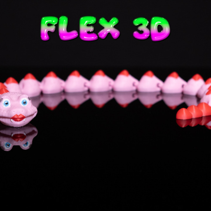 Flex 3D Valentines Snake image