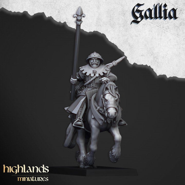Mounted Men at Arms - Highlands Miniatures image