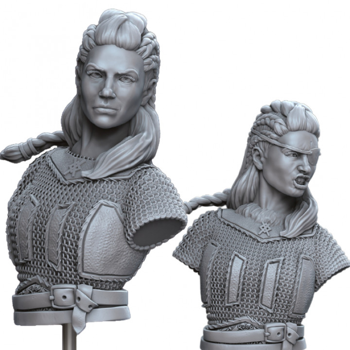 SHIELD MAIDEN: VIKING FEMALE WARRIOR BUSTS image