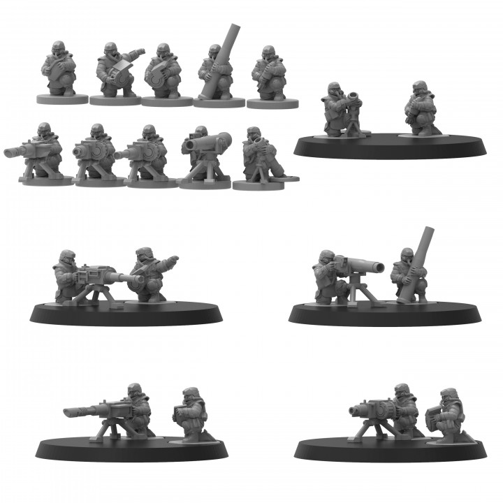 Smol Heckghost Heavy Weapons Teams - Presupported image