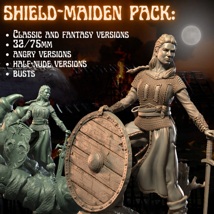 SHIELD MAIDEN: VIKING FEMALE WARRIOR PACK image