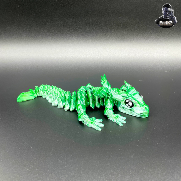 3D Printable Glorious Baby Dragon - Articulated - Print in Place - No ...