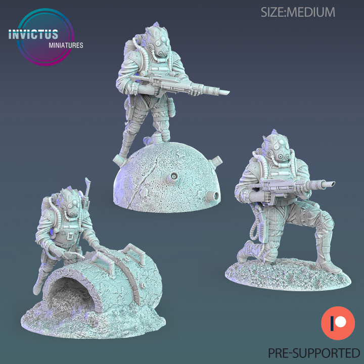 3D Printable Underwater Odyssey Set / Water & Sea Monster Encounter ...