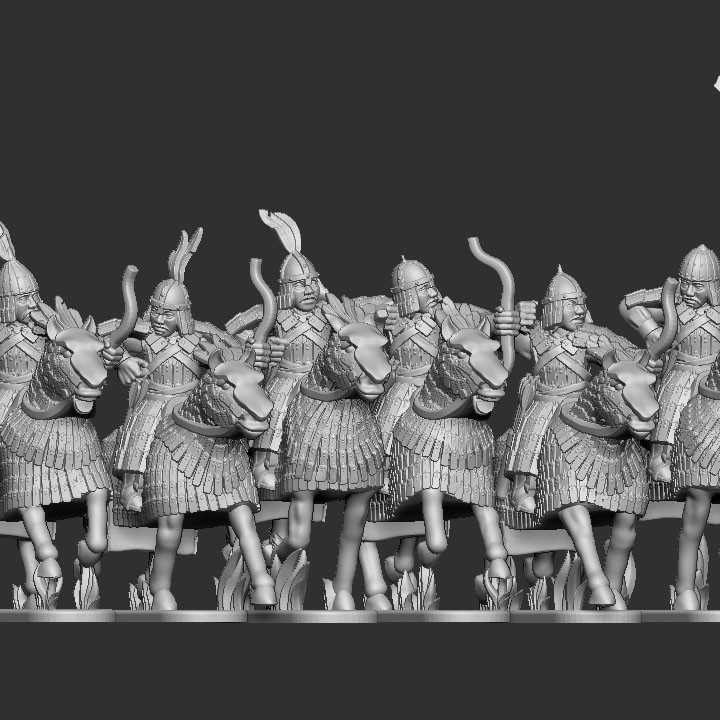 15mm Khitan-Liao Armoured Archer Armoured Horse image