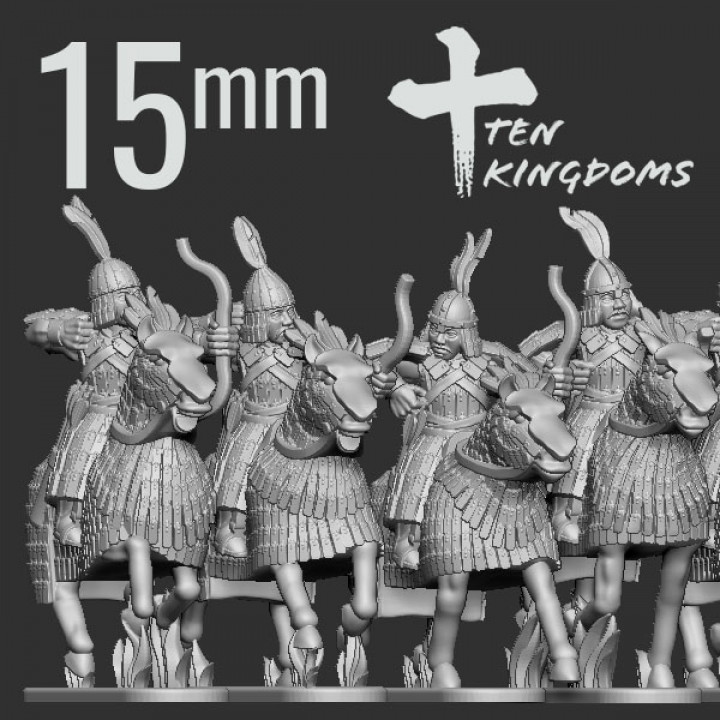 15mm Khitan-Liao Armoured Archer Armoured Horse image