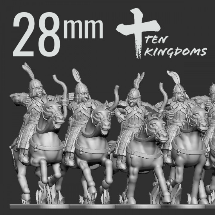 28mm Khitan-Liao Armoured Archer Horse image