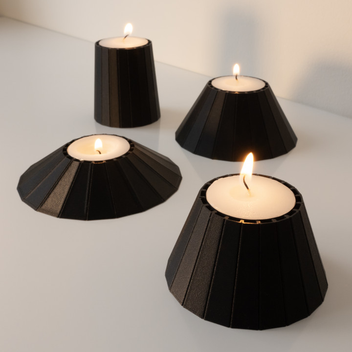 PLEIADES Tealight Set // 4 Candle Holders image