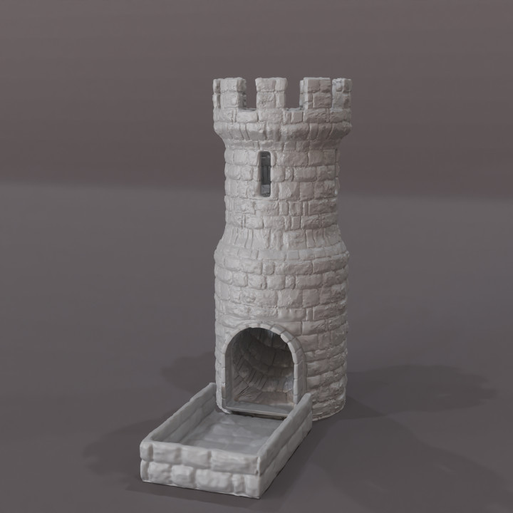 Medieval dice tower image