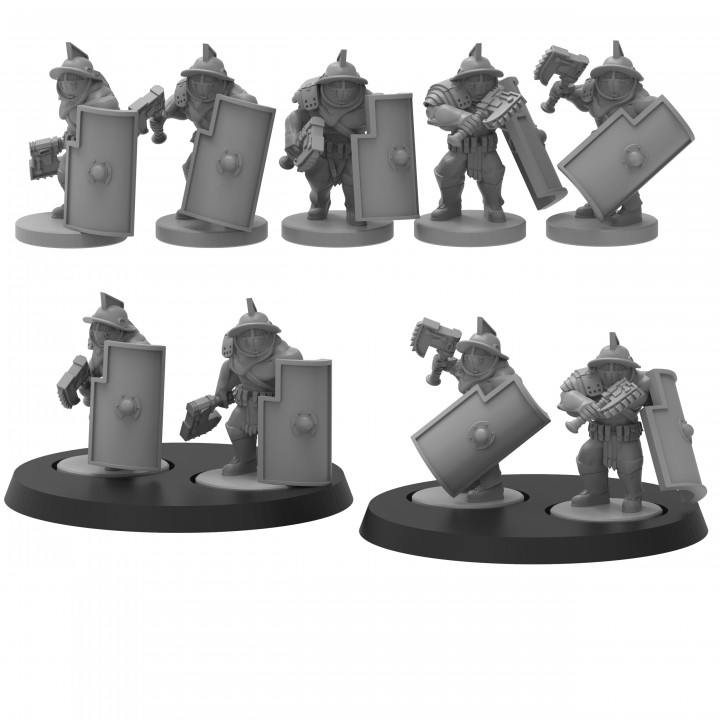 Smol Roman Ogre Gladiators - Presupported