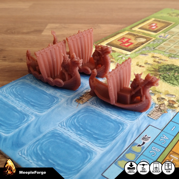 Viking Ships compatible with A Feast for Odin image