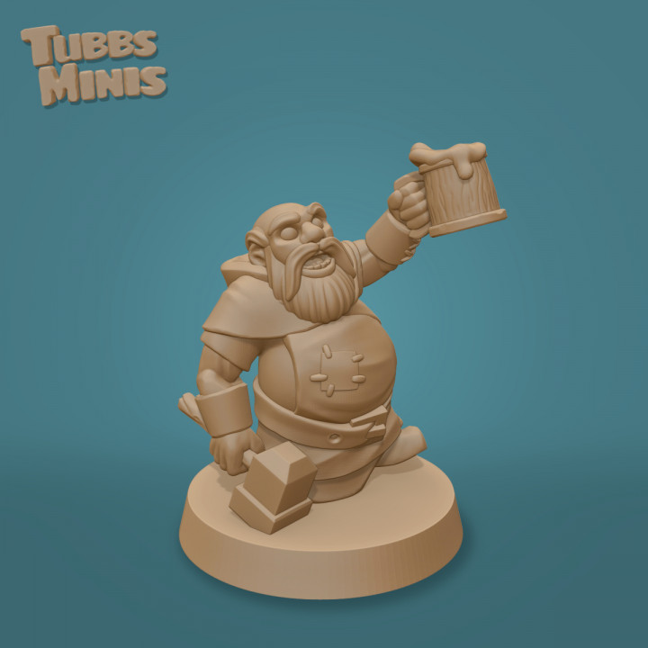 Bormund Battlebrew - Dwarf Cleric - Fantasy Miniature