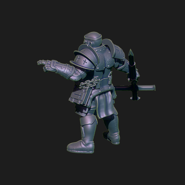 3D Printable Vampire hunter priest - 28mm by Bishok