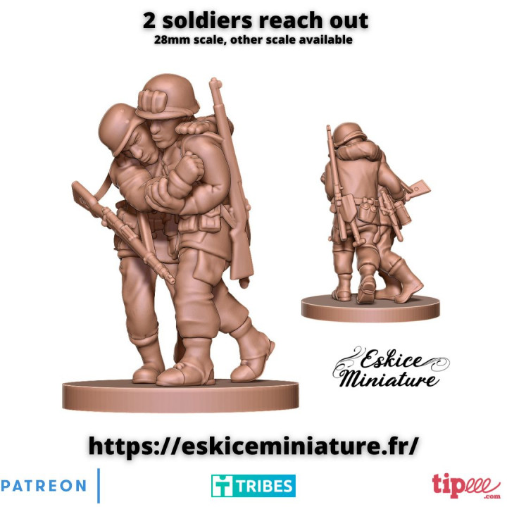 Exclu, Soldiers Reach Out - 28mm