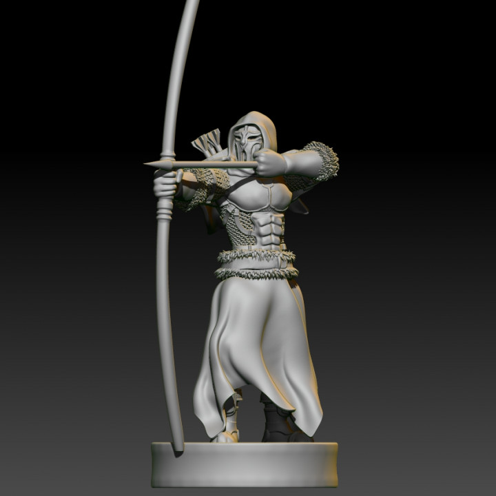 3D Printable Heavy Longbowman - 32mm by Miklós Patyi