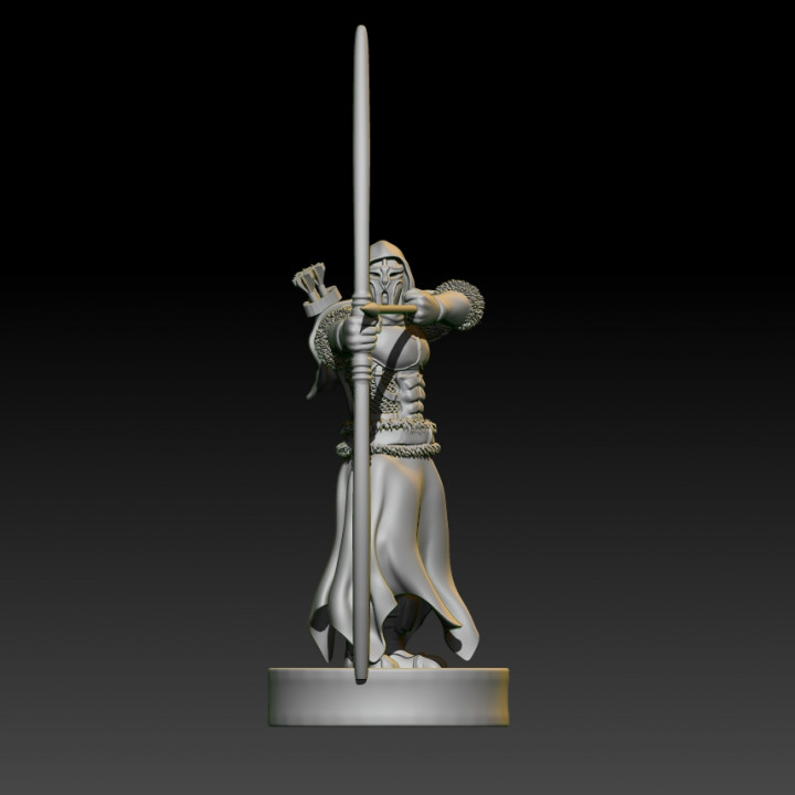 3D Printable Heavy Longbowman - 32mm by Miklós Patyi