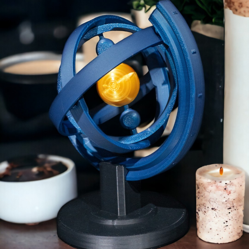 3D Printable Solar System Pendulum by Stlflix, image size:1000x1000