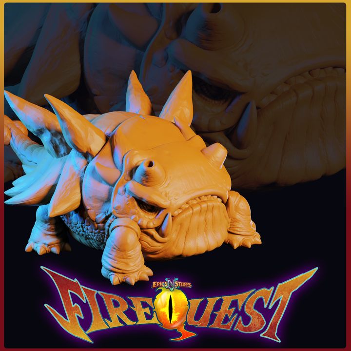 Bulwark, Fire Quest Miniature - Pre-Supported