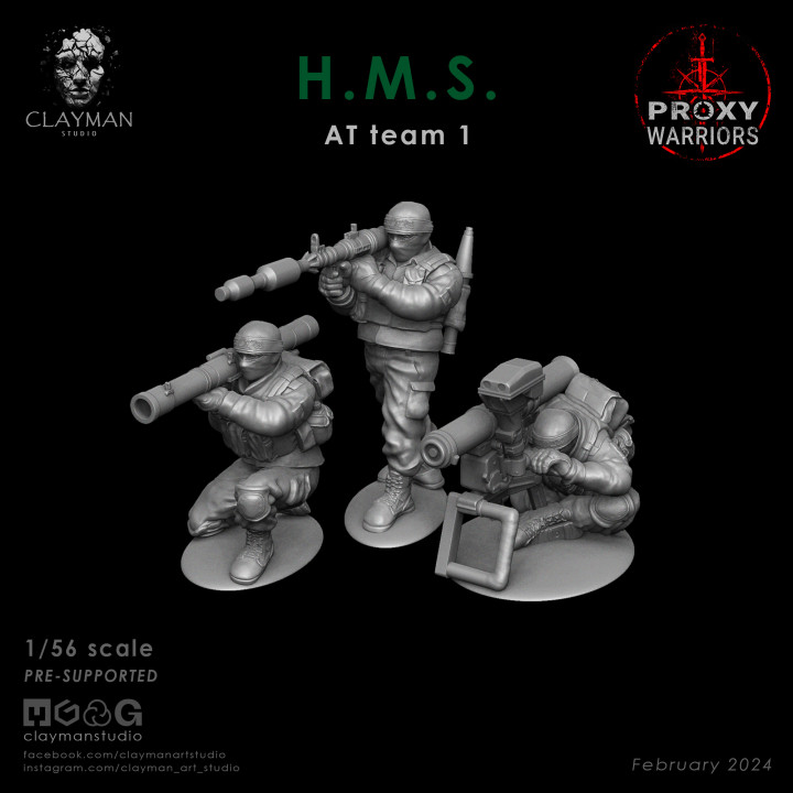 HMS AT Team 1 – 1/56 scale image