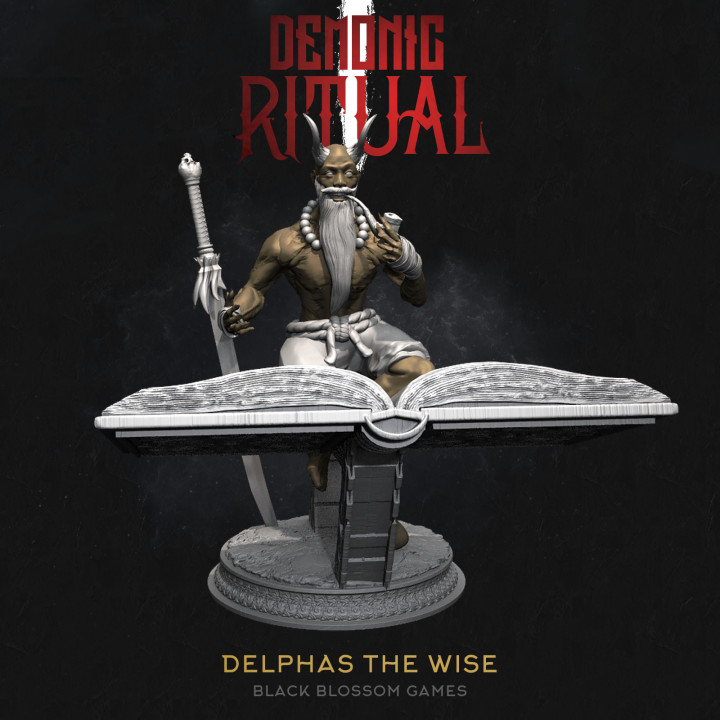 DEM006 Delphas the Wise :: Demonic Ritual I :: Black Blossom Games image